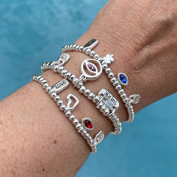 Uno de 50 Bracelet - I am waiting 4U - Red Crystal - BN - Picture 9 of 13